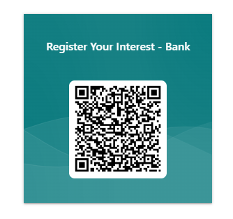 Regiuster your interest in the bank QR code