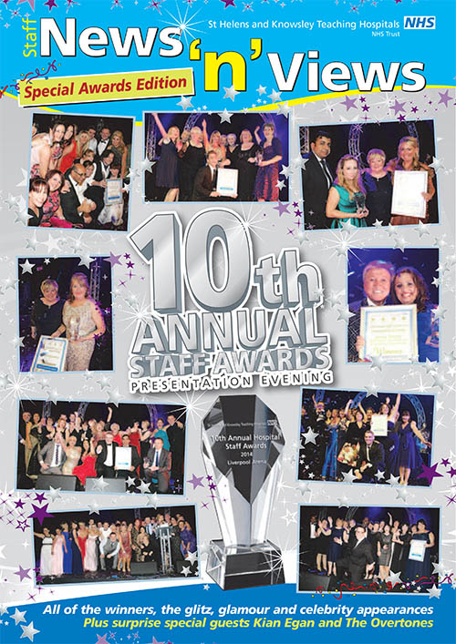 Trust newsletter Staff Awards 2014 front cover