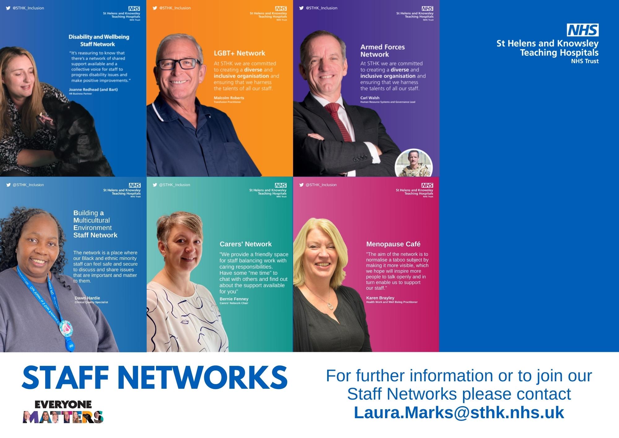 Image showing our six staff networks